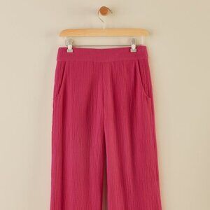 Soft Surroundings Khulani Wide Leg Gauze Pants